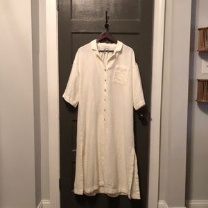 Madewell Lightestspun Cover Up Maxi Shirtdress